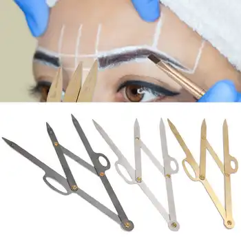 

1pcs Reusable Eyebrow Stencil Template Eyebrow Guide Ruler Positioning Measure Tool Microblading Ruler For Tattoo Designers