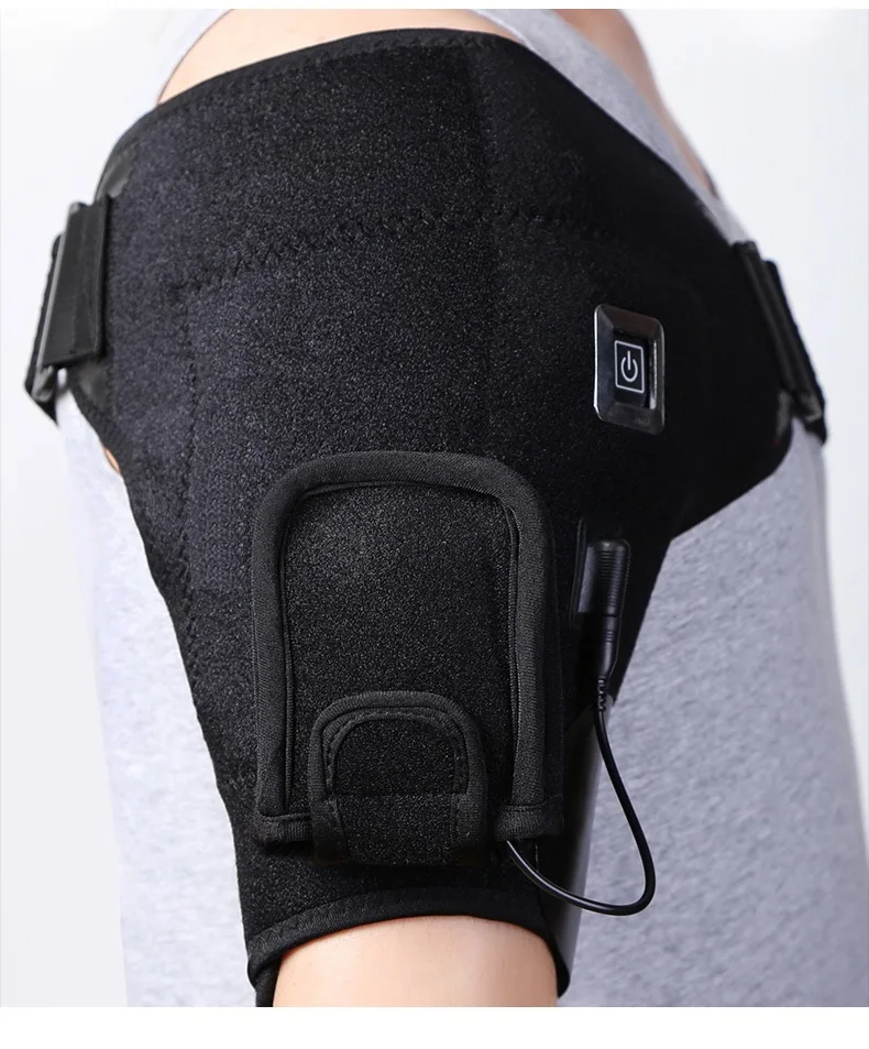 Adjustable Shoulder Heating Pad Heated Shoulder Brace for Men and Women Hot Cold Therapy for Frozen Shoulder, Rotator Cuff