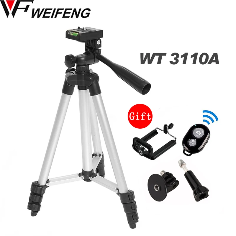 Трипод WF 3110A с Трехходовой головкой для Nikon D7100 D90 D3100 DSLR Sony NEX 5N A7S Canon 650D 70D 600D GoPro Hero 4 3