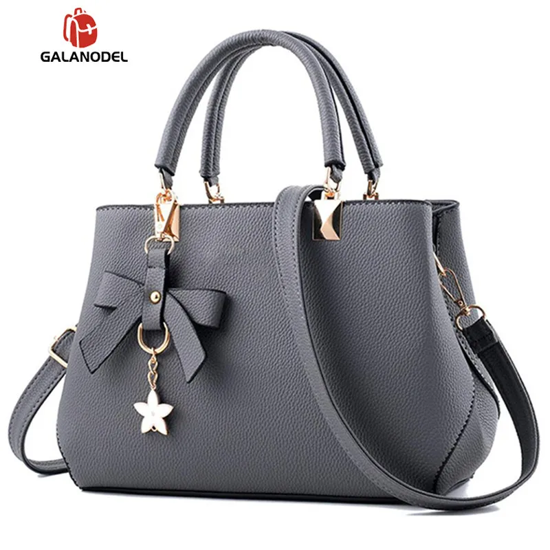 

New 2019 Elegant Shoulder Bag Women Designer Luxury Handbags Women Bags Plum Bow Sweet Messenger Crossbody Bag
