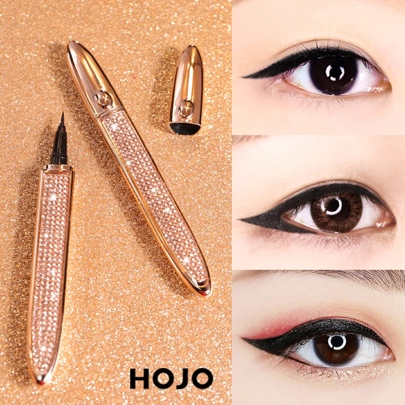 Hojo glitter diamond eyeliner pencil for makeup beginner long lasting waterproof starry liquid black eyeliner pen BN207 Hojo glitter diamond eyeliner pencil for makeup beginner long lasting waterproof starry liquid black eyeliner pen BN207