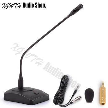 Billig Mini Studio Speech Schwanenhals Konferenz Mikrofon Mic Desktop Verdrahtete Mikrofon Einstellbar Schreibtisch Stehen Mic Für Verstärker DJ Mixer