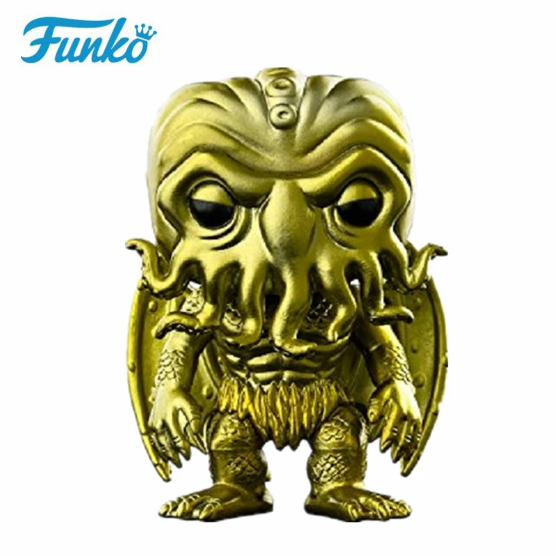 Funko DC The Batman, который смеется, Hellboy The Call of Cthulhu, фигурка, игрушки, коллекция, виниловая модель, рождественский подарок для детей на день рождения - Цвет: N-ElectroplatingGold