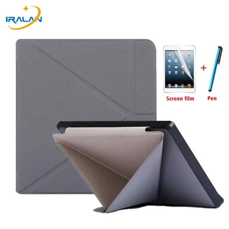 

Smart Case for All-new Kobo Libra H2O 7" e-Books (Model N873) Multi-angle Stand Shell Cover with Auto Sleep/Wake+Film+Stylus