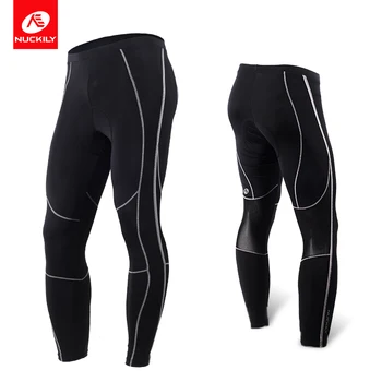 

NUCKILY Long Cycling Pants with 3D Gel Pad Cycling Tights MTB Bike Lycra Pants Downhill Bicycle Pants Sports Cycling Trousers