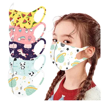 

2020 5PCS Fashion Dust cover Mask Children's Print Reusable And Washable Breathable and quick-drying Comfortable and soft Mask