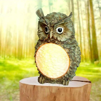 

LED Lawn Landscape Light Solar Lamps Outdoor Lighting Solar Resin Owl Light Outdoor Anti-real Animal Decoration Light