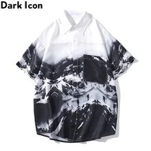 Dark Icon Snow Mountain Hawaiian Shirts Men 2020 Summer Men's Shirts Street Shirt for Man