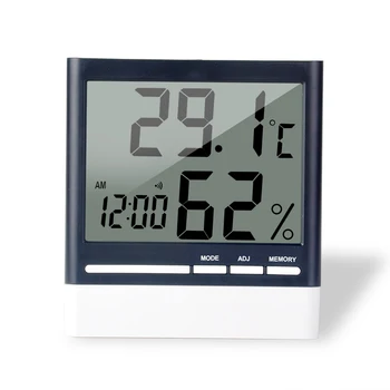 

Large Screen Thermometer Hygrometer Electronic Multifunction Date Indoor Digital Alarm MYDING