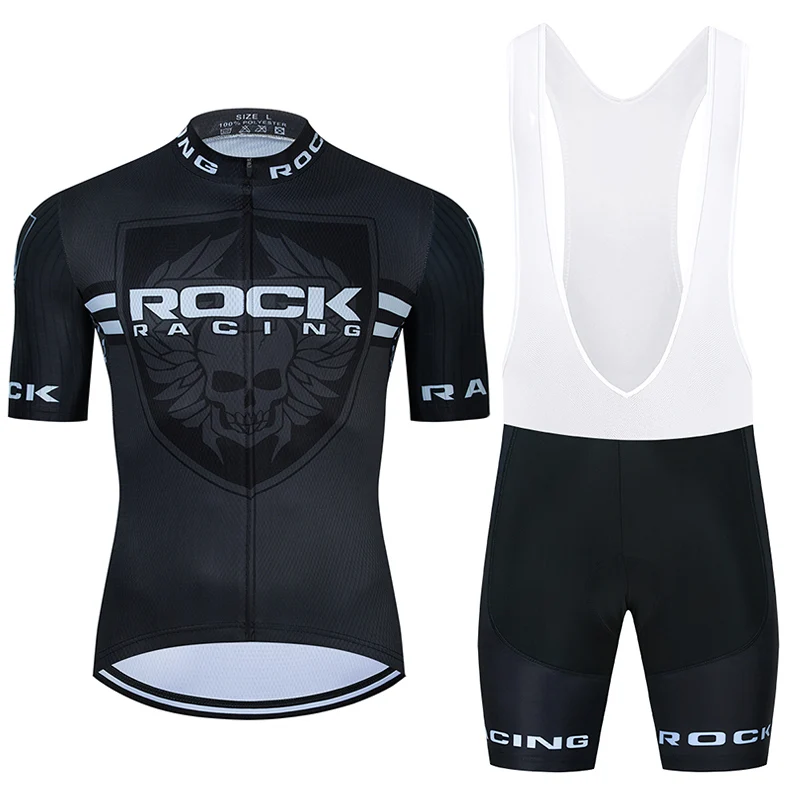 2022 ROCK RACING Cycling Jersey 20D Set MTB Black Bicycle Clothing Bike Clothes Ropa Ciclismo Mens Short Maillot Culotte Suit | Спорт и