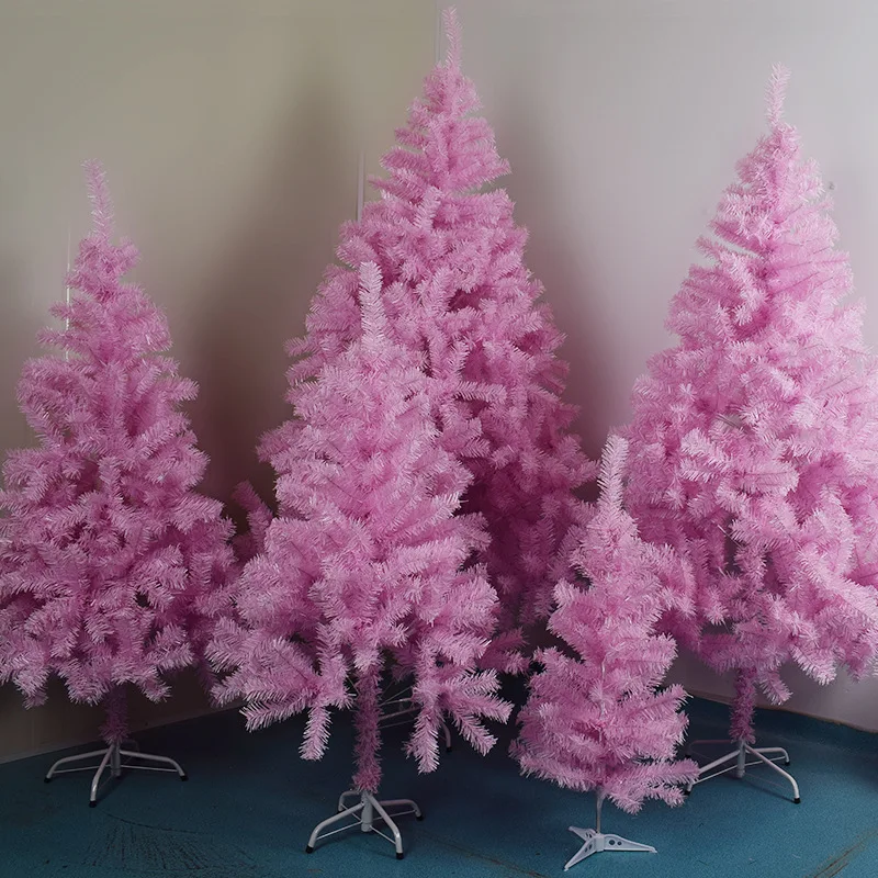 

120CM Encrypted Pink Christmas Tree Romantic Creative Gift Christmas Ornaments ins Pink Girl Heart