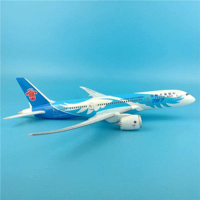 30 см 1:200 весы Boeing B787 Китай Southern AIR W Базовая Смола самолета статическая solide модель игрушка литая под давлением пластиковая самолет GiftsDisplay