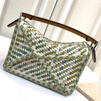 

Brand Woven Bag Women Summer Vintage Bag Handmade Beach Bohemia Handbag Straw Sac Bali Bag Female Bolso Bag