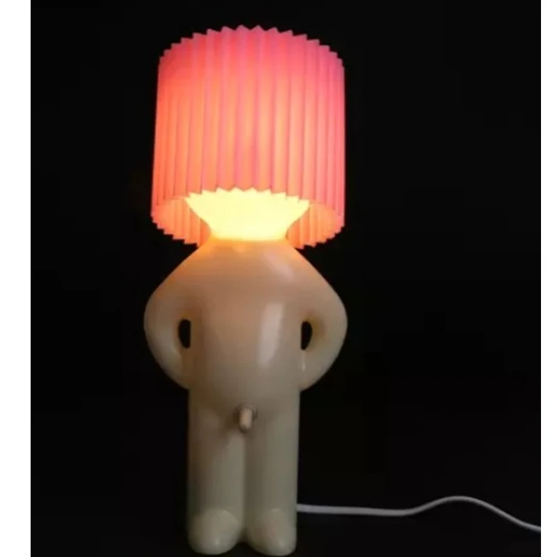 Homhi Dick Lamp Naughty Boy Mr.P Table Night Light Lamp Home Bedroom Decor Gift Novel a Little Shy Man Candy Colors HTL-060 5