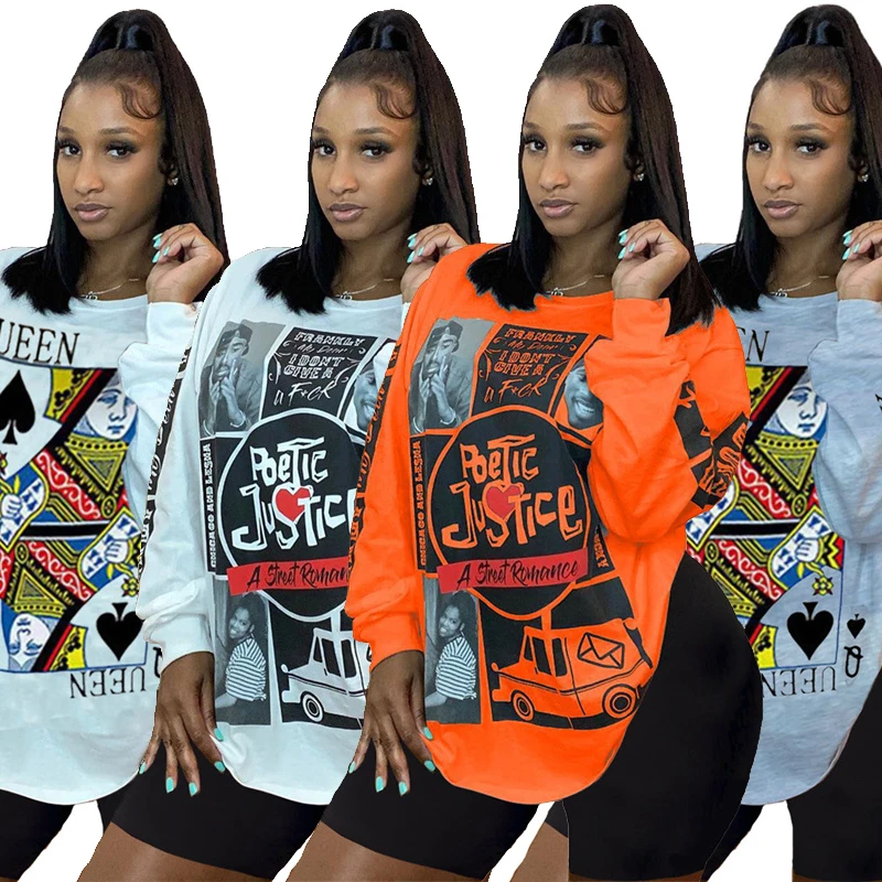 Conjunto de dos piezas de manga larga para mujer, Jersey, camisa y pantalones cortos negros, conjunto de talla grande, chándal, venta al por mayor, Dropshipping