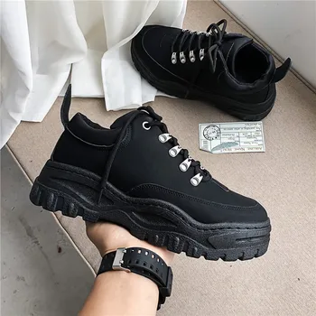 

2019 Autumn New Men Shoes Lace-Up Men Fashion Shoes Microfiber Leather Casual Shoes Brand Men Sneakers Winter Men FLats S8-79