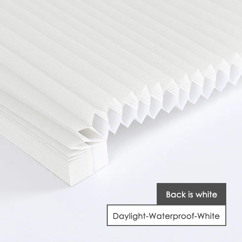 Высококачественные водонепроницаемые тканевые сотовые жалюзи беспроводные весенние сотовые жалюзи для украшения дома - Цвет: Daylight-White