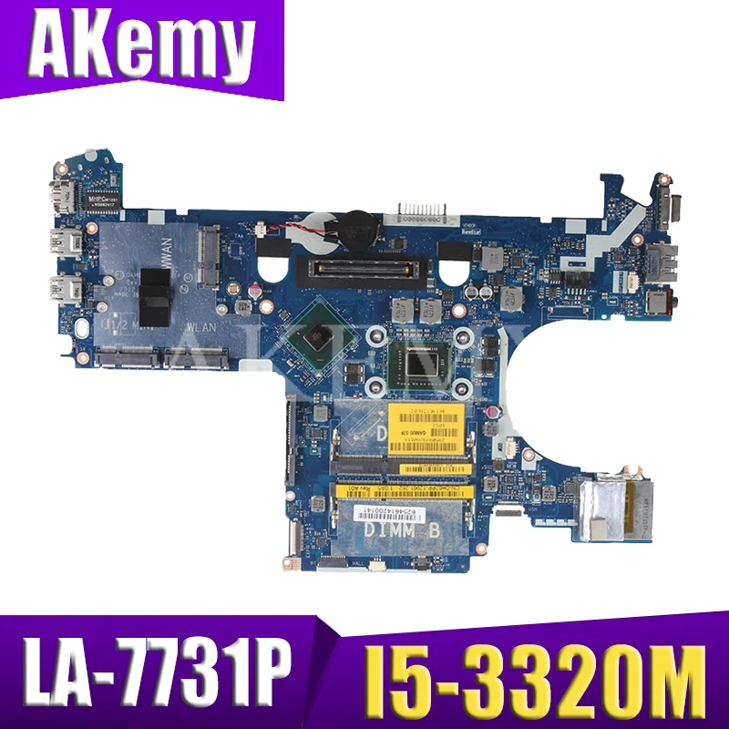 Akemy для For DELL latitude E6230 6230 Материнская плата ноутбука I5-3320M LA-7731P CN-05CDR9 CN-039GJ4 CN-0PR83X 0PR83X |