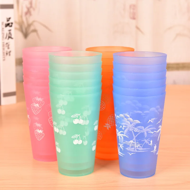 2 шт домашние пластиковые в форме рога конфеты, чашка для воды, чайная чашка, портативные Короткие вечерние стаканы для напитков, щетка для мытья, утолщенная чашка для зубной щетки