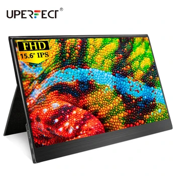

UPERFECT Portable Monitor 15.6 Inch USB C Type-C HDMI External Second Portable Computer Display for PC Mac Laptop Phone PS4 Xbox