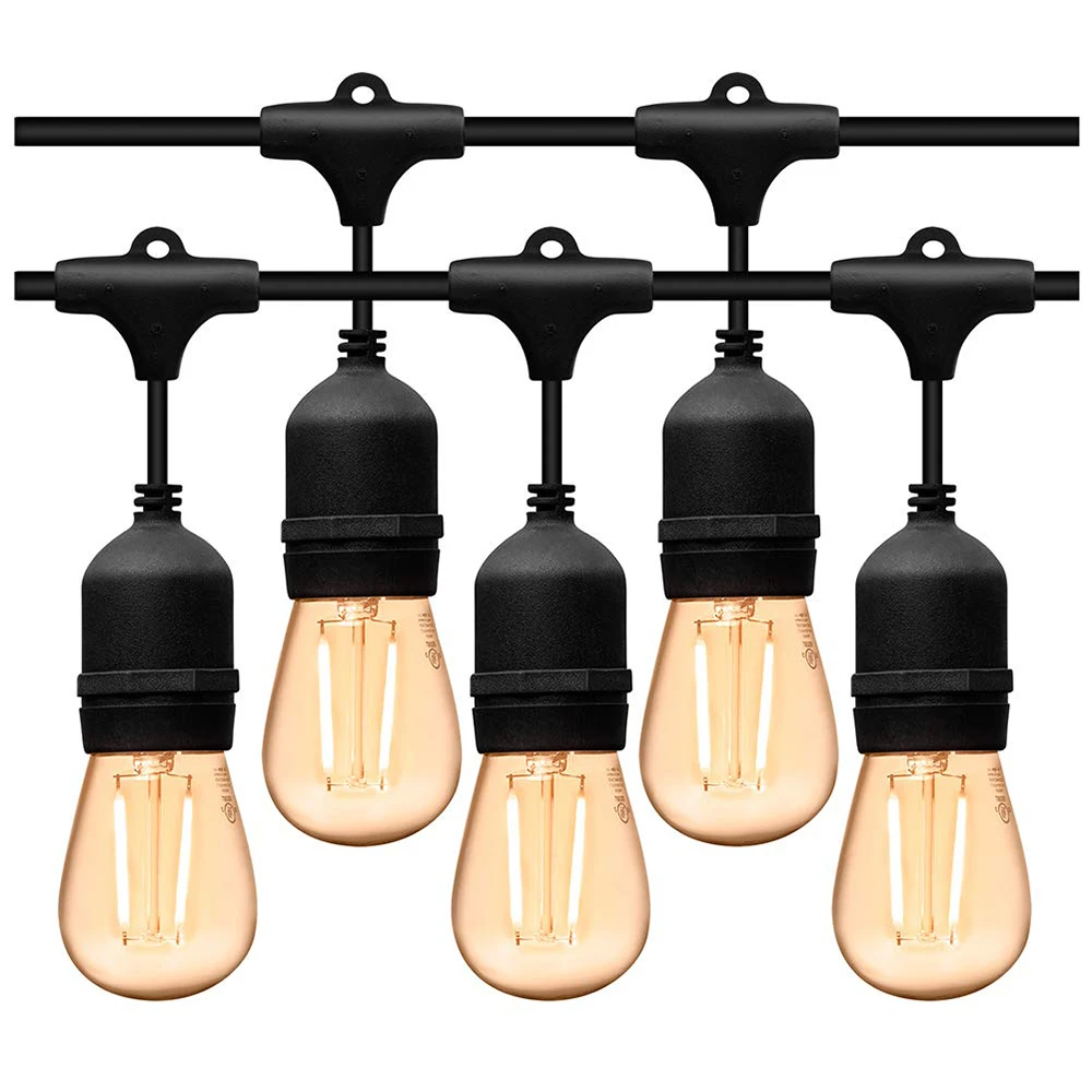 AC 220V 110V 5M 10M 10 E27 LED Bulbs String Lights for Indoor Outdoor Street Garden Backyard Party Christmas Holiday Decor Lamp