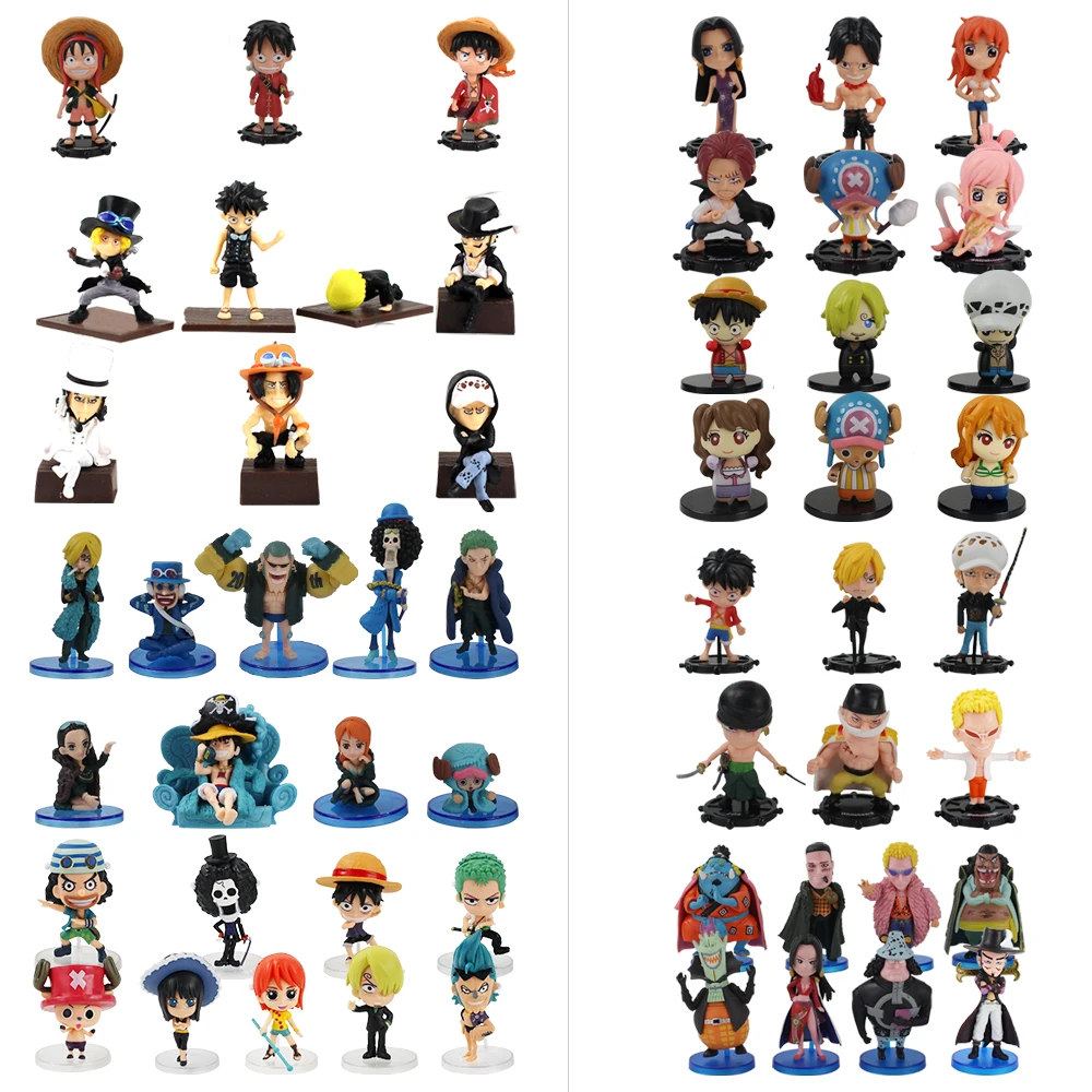 3 6 7 8 9 шт./набор см аниме цельнокроеная экшн фигурка bartholomew kuma dracule mihawk Luffy Portgas · D Ace