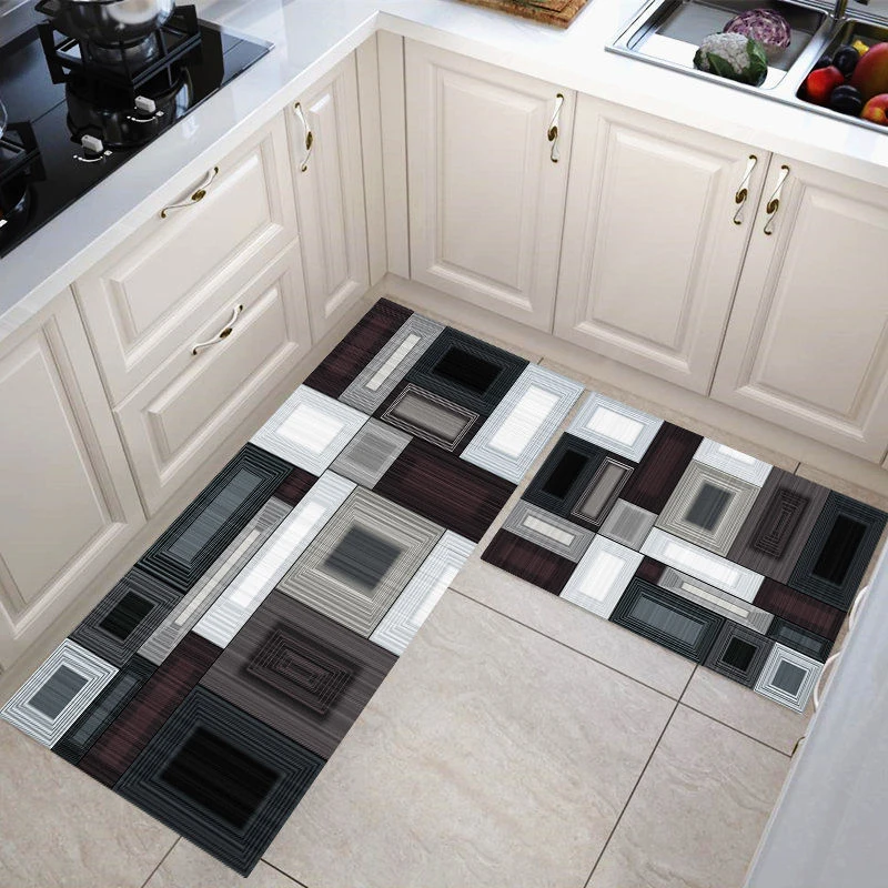 Kitchen Carpets Floor Mats Large Floor Carpets Doormats Bedroom Tatami Waterproof Oilproof Kitchen Rugs
