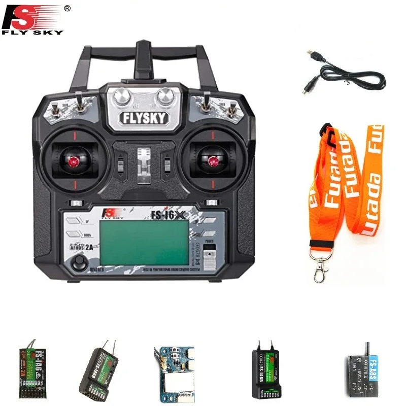 Flysky FS-i6X FS I6X 10CH 2.4GHz AFHDS 2A RC Transmitter Remote Controller i6 upgrade +iA10B Receiver Rc Airplane Mode 2 1 Rc Plane Remote Controller Radio Controller