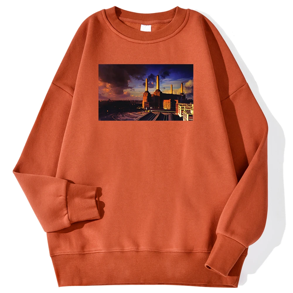 

City Night Comics Printing Hoodys Mens Cartoon Autumn Hoody Crewneck Loose Warm Sweatshirt Autumn Fleece Pocket Clothing Men