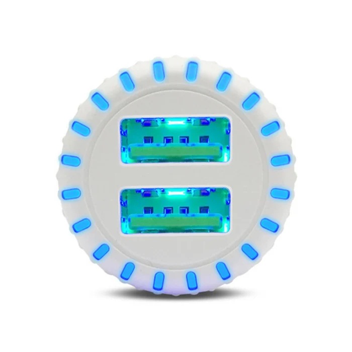 Недавно Быстрая зарядка 2 Переходник USB для зарядки в машине светодиодный дисплей совместимый для IPhone Android 12-24V