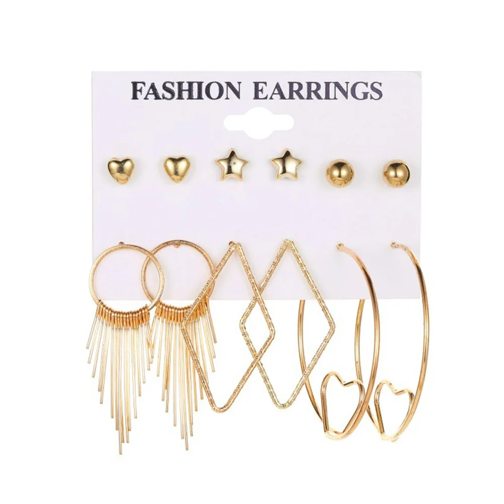 Yobest New Hot Sell Small Drop Earrings For Women Girl Punk Set Personality Party Jewelry Fashion Brincos | Украшения и