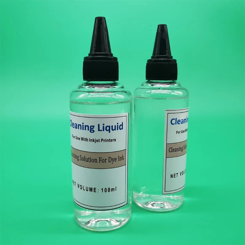 Printhead Cleaning Kit 2 Bottle 100ml Clear Fluid Printer Part HP Epson Canon Brother Lexmark Inkjet Printing Refresh Liquid inkjet printer cleaning kit