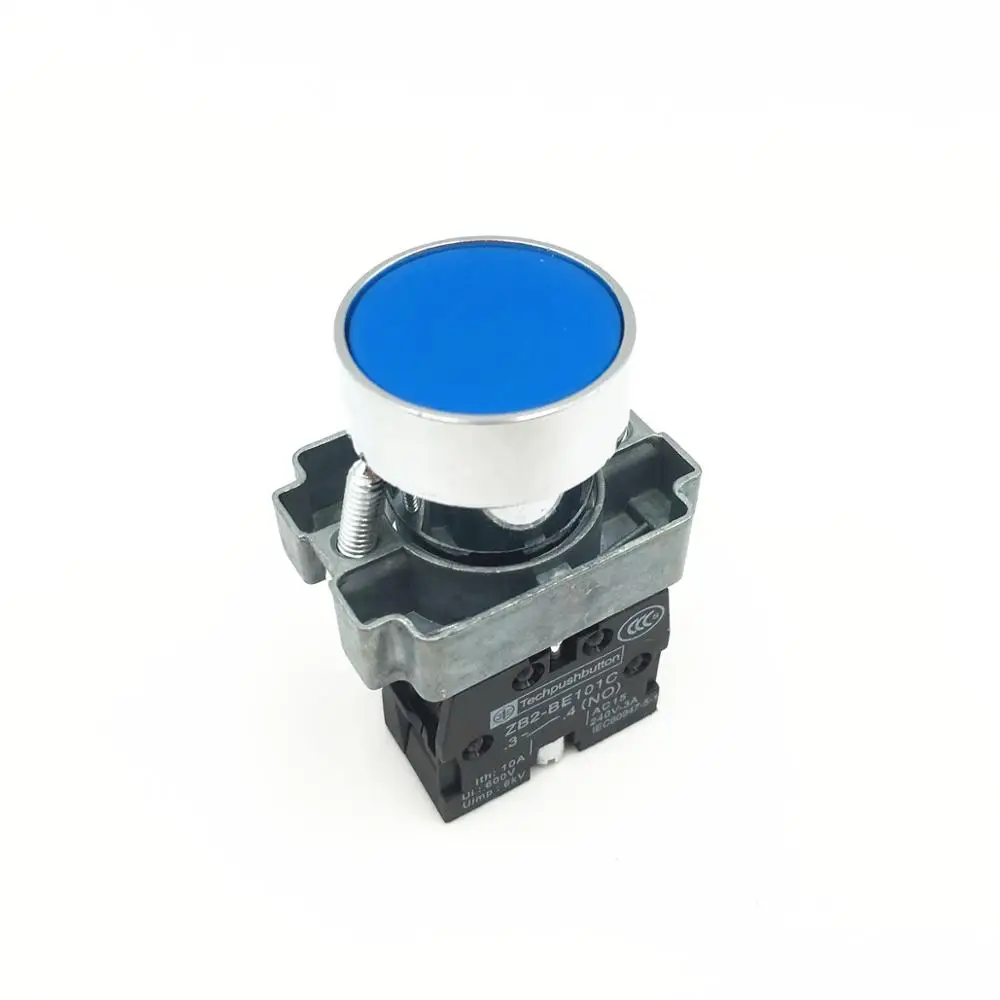 1x New Mini Push Button SPST Momentary N/O OFF-ON Switch 10mm Blue fu 