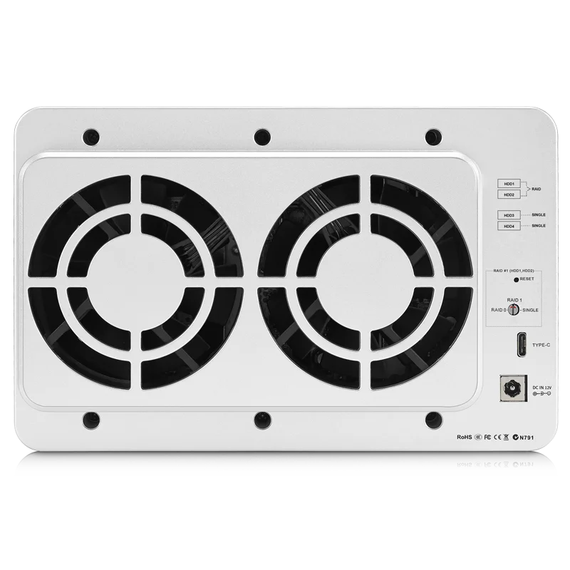 Корпус RAID TERRAMASTER с 4 отсеками Тип C поддержка 0/1/одиночный эксклюзивный 2 + 3 режима