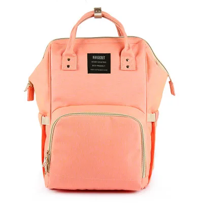 Сумка для беременных, сумка для подгузников, рюкзак для мамы, сумки для подгузников, Большая вместительная детская сумка, дорожная сумка для мам, bolsa maternidade, сумка для кормления - Цвет: orange pink