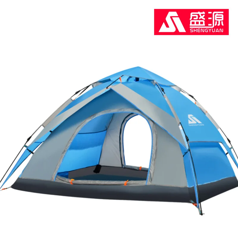 

New Style 3-4 People Double Layer Double Door Spring Automatic Tent Wind-Resistant Waterproof Travel BEEKING