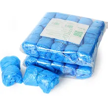 40 шт. пластиковые водонепроницаемые одноразовые бахилы дождливый день ковер пол протектор Толстая Чистящая обувь покрытие синий