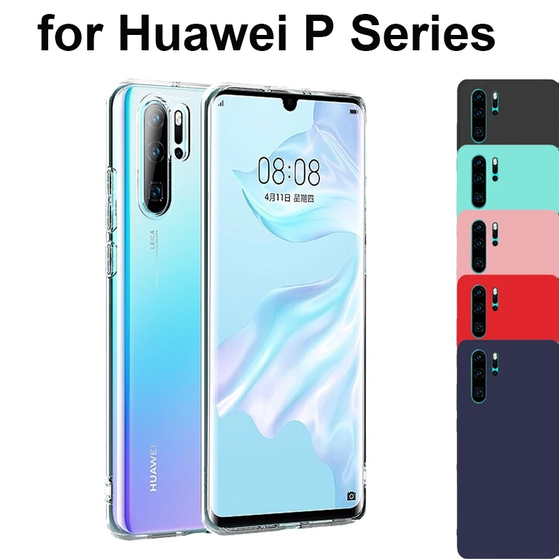 Матовый Прозрачный мягкий силиконовый чехол из ТПУ для Huawei P40 Pro + P30 P20 Lite 2019 P10 P9 Plus