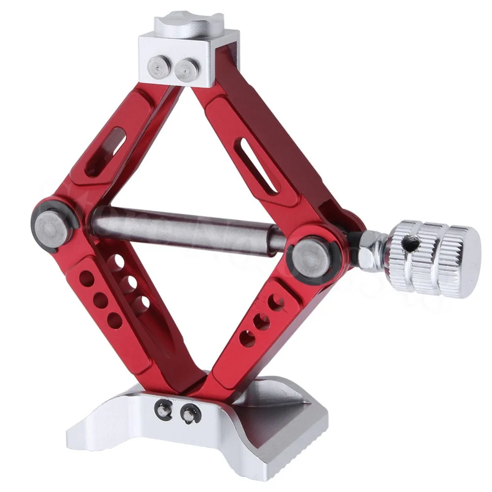 

Aluminum Height Adjustable 6 Ton Scale Jack Stands Scissor Style Repair Tool For 1/10 RC Crawler Truck TRX-4 Trx4 Axial SCX10