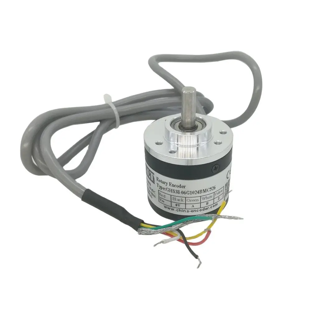 Factory Supply Price 6mm Solid Shaft Encoder GHS38 NPN Output Chinese Incremental Rotary 100 1000 1024 2000 3600 PPR | Инструменты