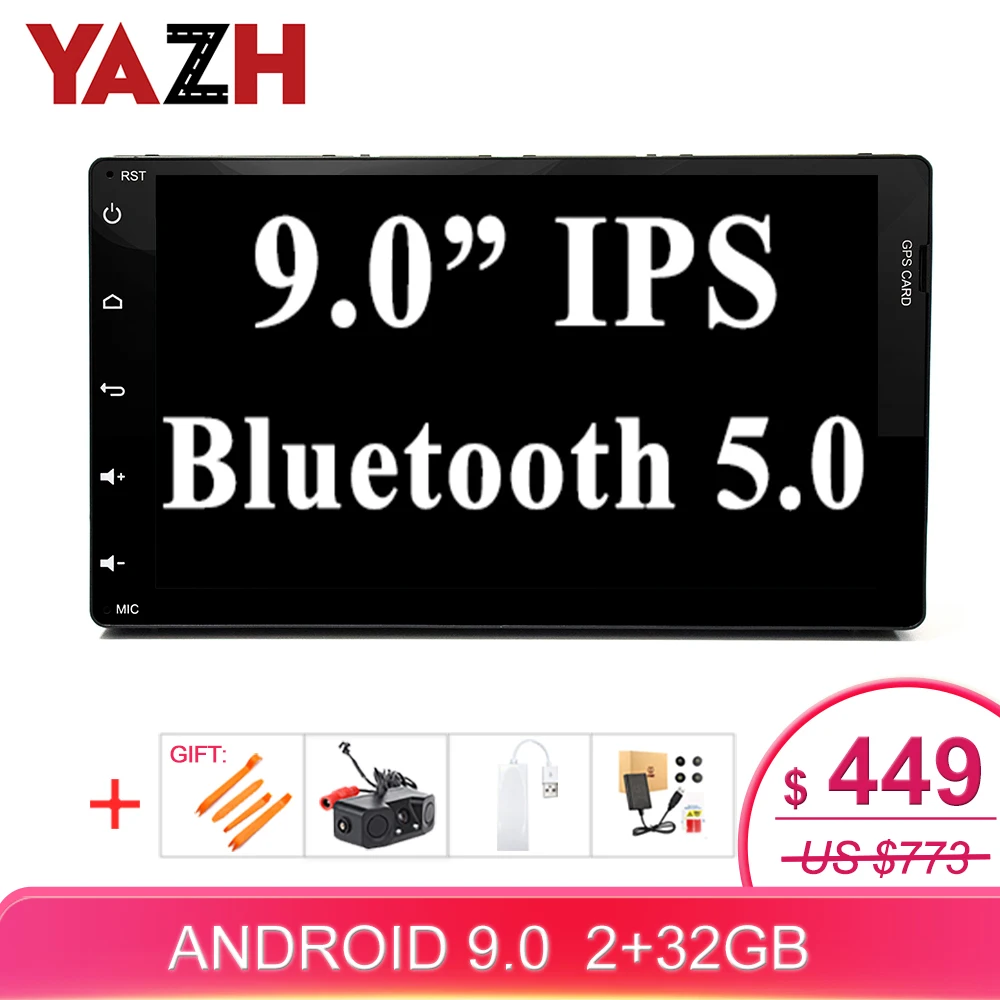 YAZH 9 0 &quotIPS Octa Core Автомобильная стерео Мультимедиа для Toyota RAV4 2019 с Android Pie /4K