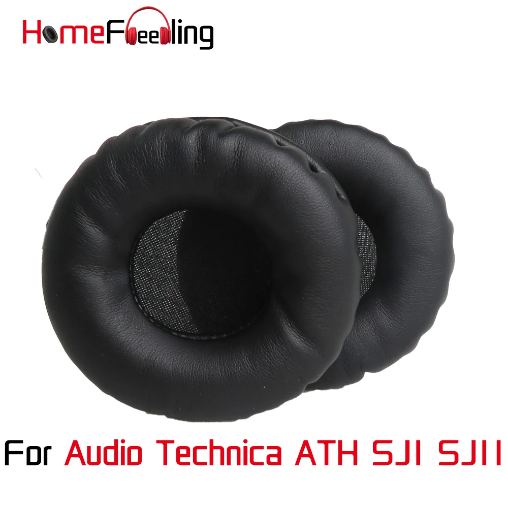 

Homefeeling Ear Pads For Audio Technica ATH-SJ1 ATH-SJ11 Earpads Round Universal Leahter Repalcement Parts Ear Cushions