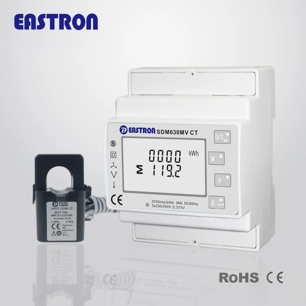 SDM630MCT-MVwith 3 шт TU24 100A/333MV CT 3-фазный анализатор мощности ESCT-TU24 100/333MV трансформатор