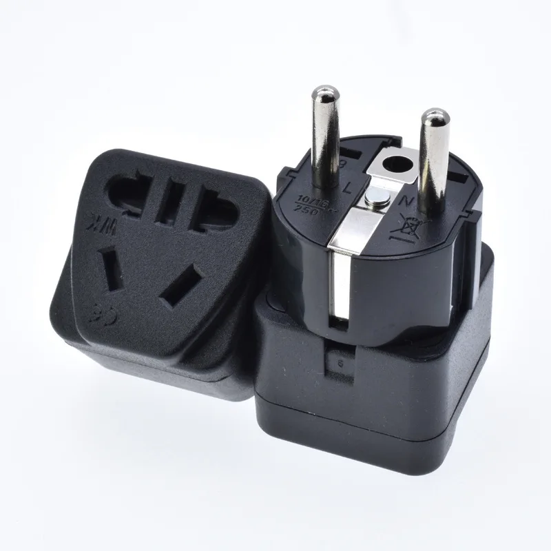 

Universal Travel Adapter European Plug Appliances International New Power Socket Wall Electrical Connector with Safety Shutter