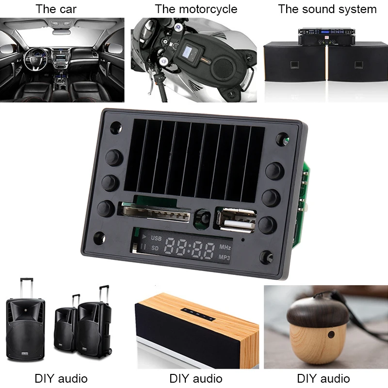 VTF-LT03REC V2.0 5 в без потерь MP3 аудио декодер плата поддерживает USB/SD/AUX для семейного автомобиля/DVD