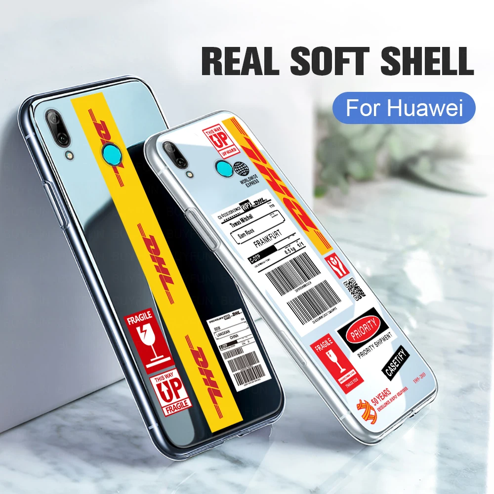 DHL логистические персональные чехлы с биркой для телефонов huawei P30 Pro LITE NOVA 4E P Smart plus