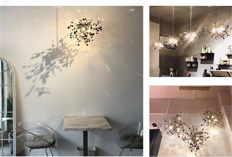 Modern Designer Stainless Steel Chandelier Home Decor Dinning Room Chandelier Lighting Decoration LED Suspension Lamp chandeliers