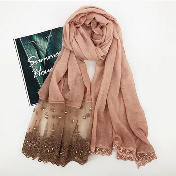 

New ethnic cotton lace ladies versatile scarf Fashion lace dripping nail shawl VS158