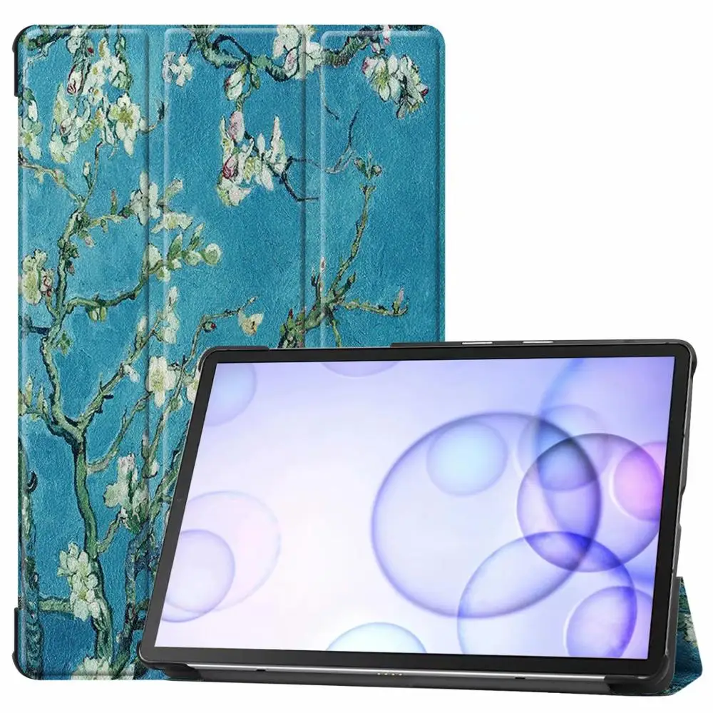 3 Folio Тонкий чехол из искусственной кожи для samsung Galaxy Tab S6 10,5 SM-T860 SM-T865 10," Подставка для планшета Galaxy Tab S6 10,5 - Цвет: F