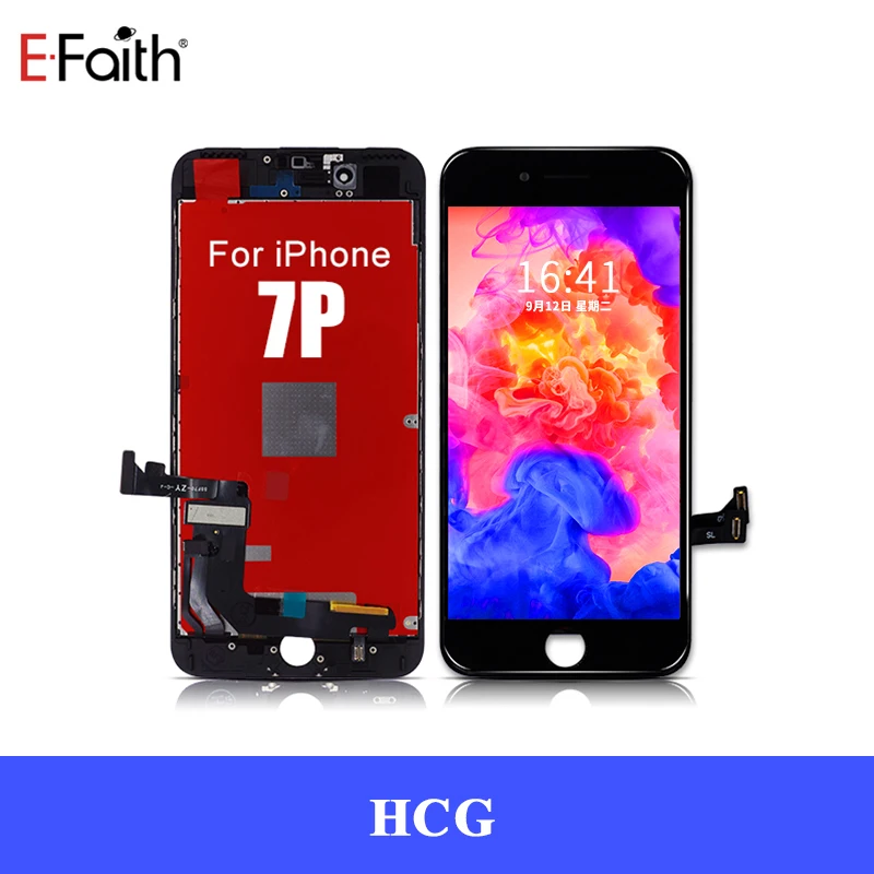 HCG 7 Plus Black DHL 20 шт./лот EFaith HCG высокая насыщенность цвета для iPhone 7G 7P 7Plus 8G 8 P 8 Plus ЖК-дисплей с 3D сенсорным экраном - Цвет: HCG 7 Plus Black